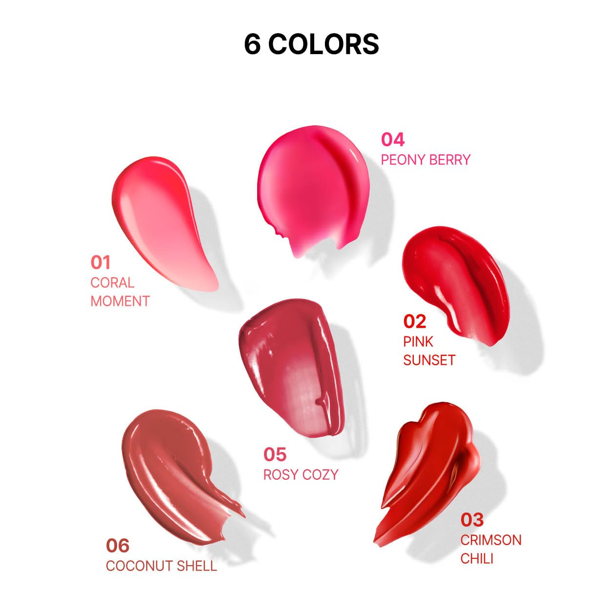 YNM Candy Gloss Balm builds color with each layer for deeper lips.