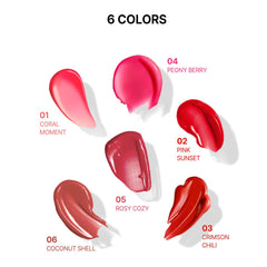 YNM Candy Gloss Balm builds color with each layer for deeper lips.