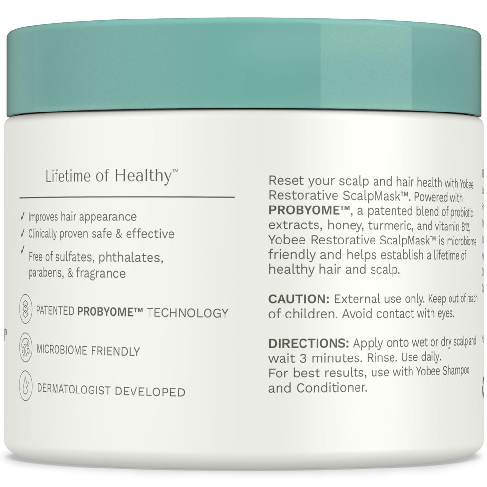 Product packaging on a bathroom shelf highlights natural ingredients