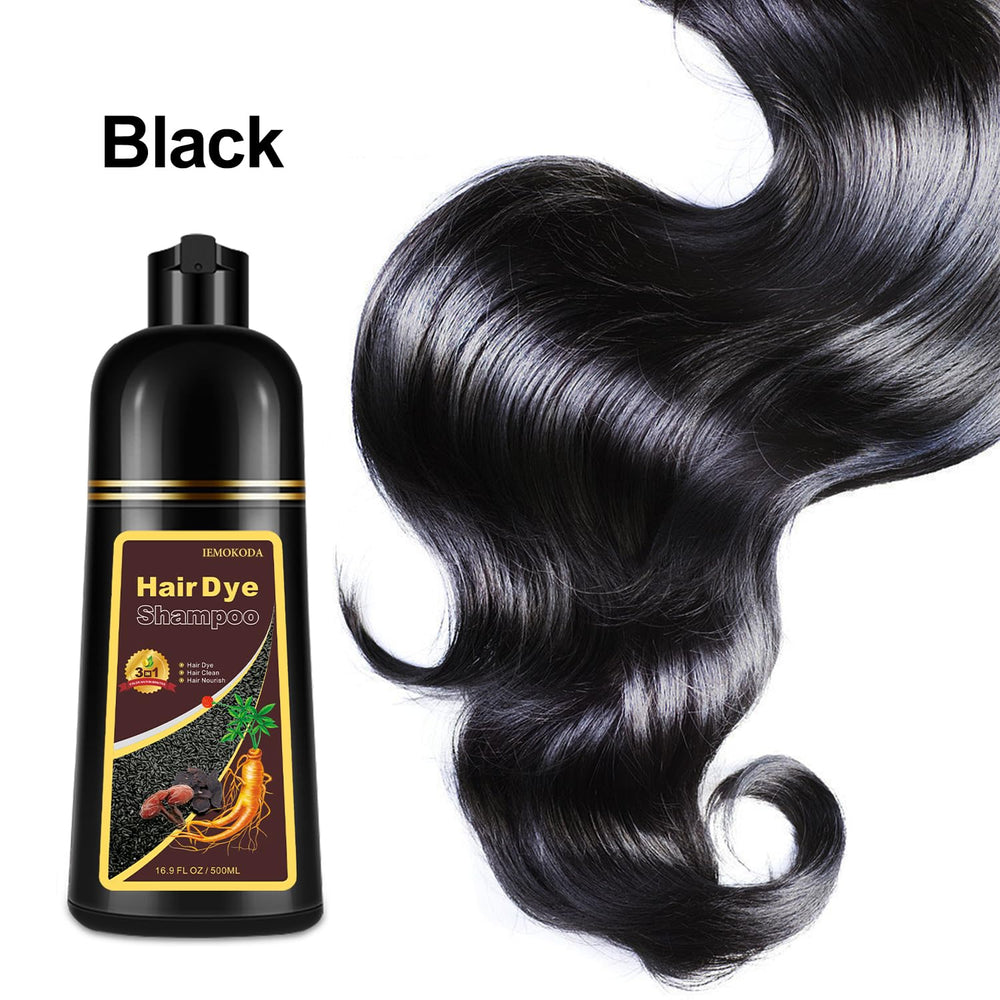 Yocisku Hair Dye Shampoo finished look with soft, shiny hair after treatment