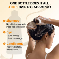 Protective gloves included with Yocisku Hair Dye Shampoo for mess-free application