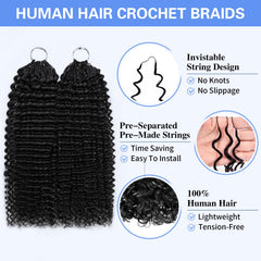 YODIR feather crochet hair knotless extensions for seamless installs.