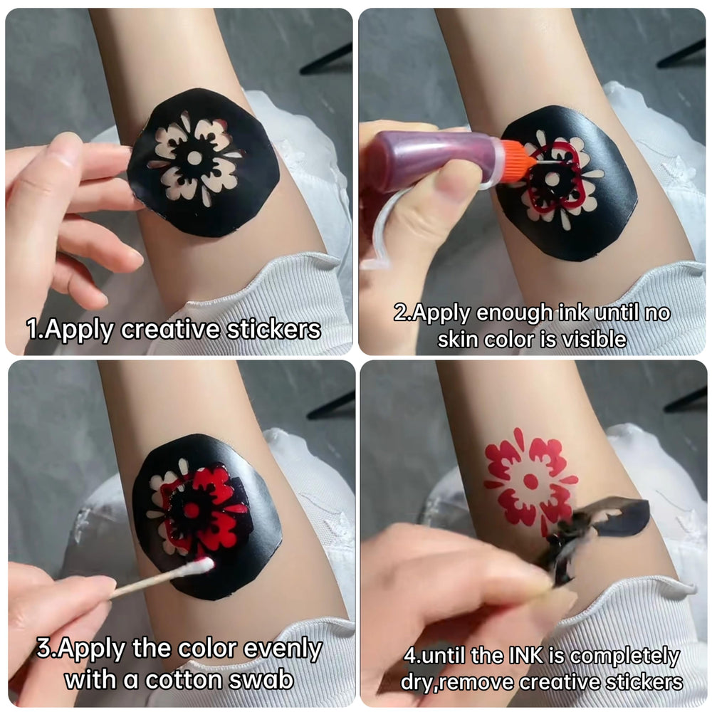 Simple, mess-free application steps for YOEALABY tattoos.