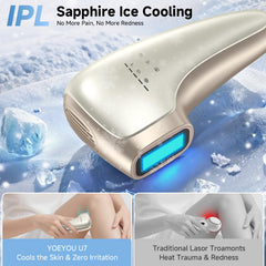 YOEYOU IPL device for armpits targets hair reduction with comfort.