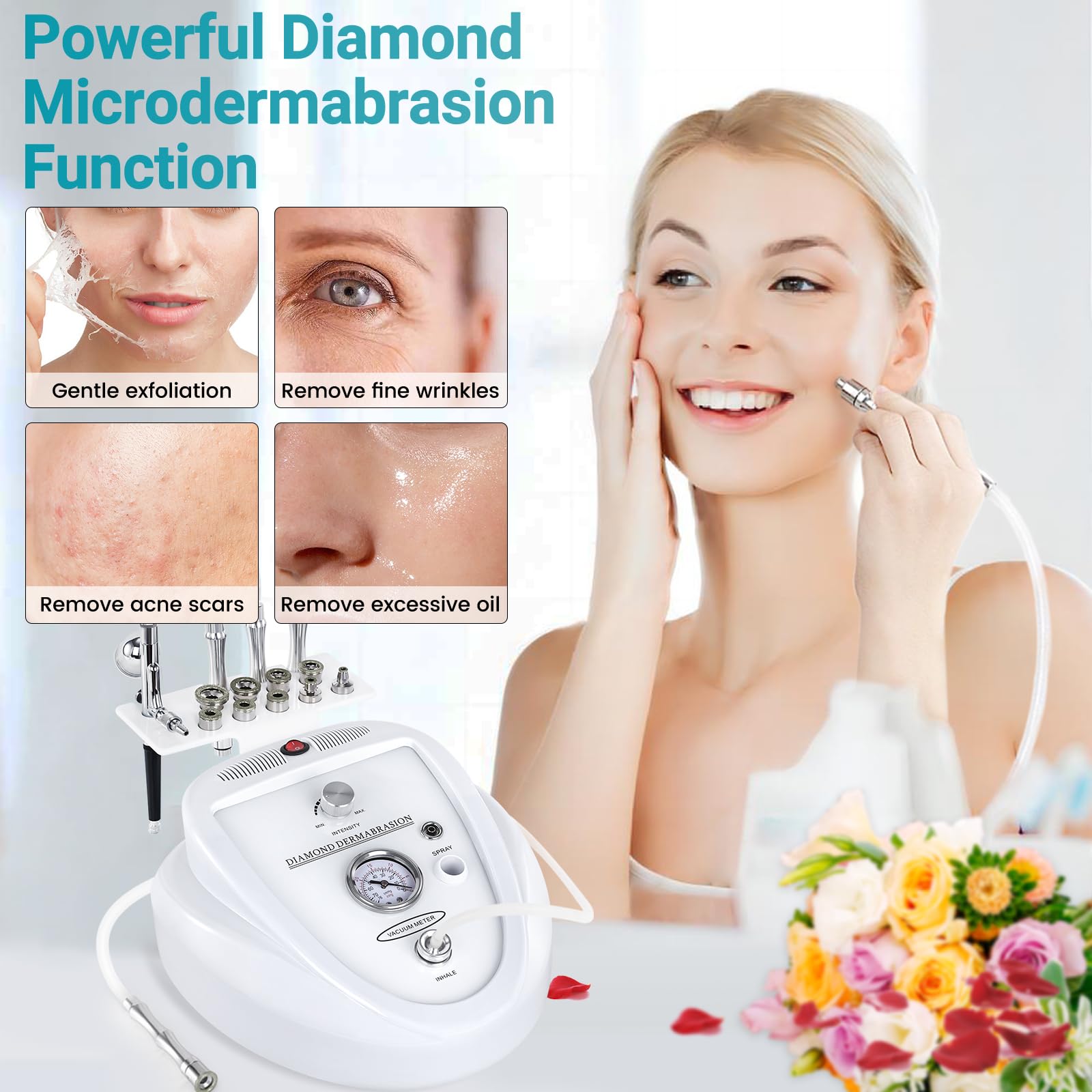 Yofuly adjustable suction 0-68 cmHg for customized treatment intensity