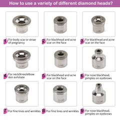 Yofuly Detachable Diamond Heads for targeted exfoliation