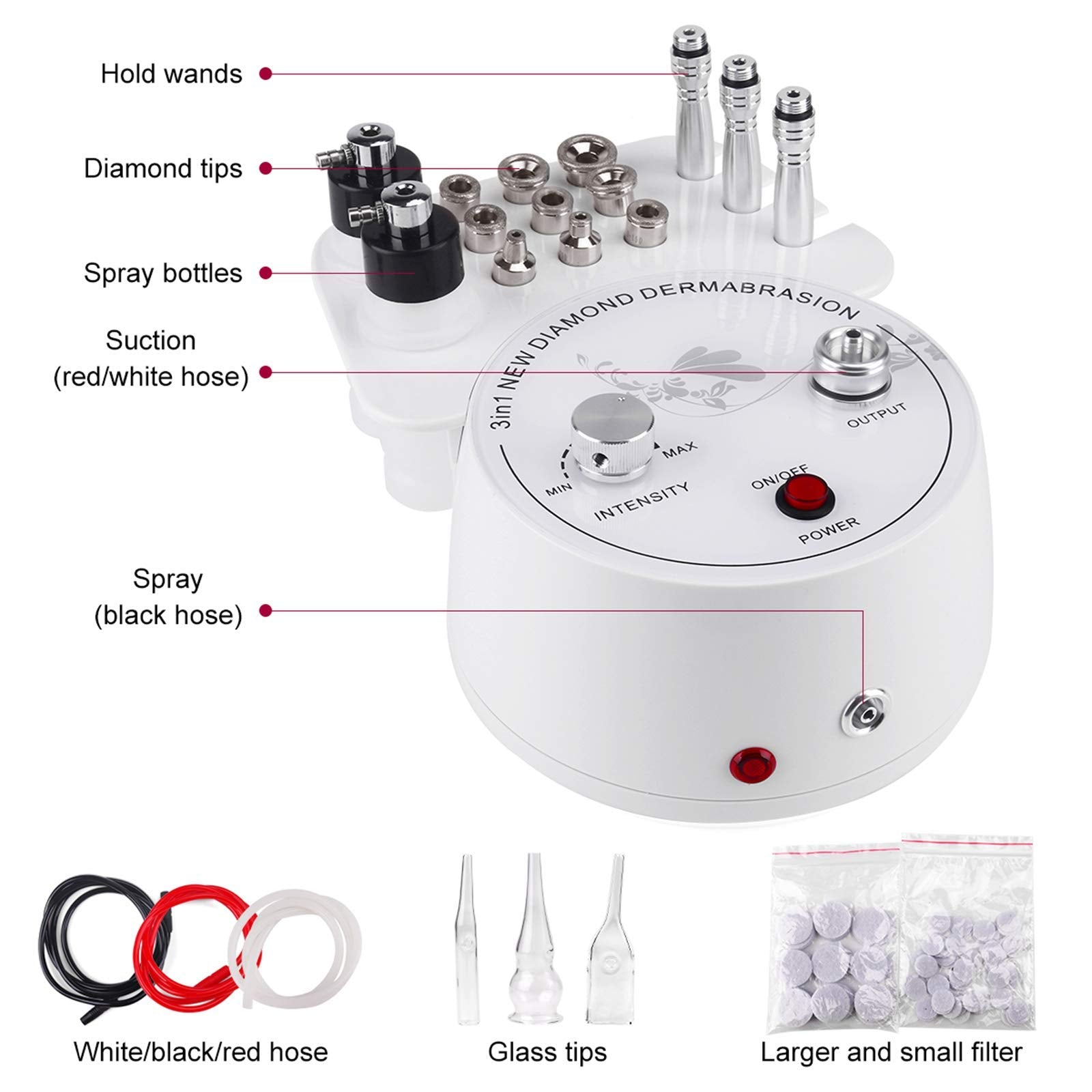 Yofuly replacement diamond tips nine pieces for customizable exfoliation across areas
