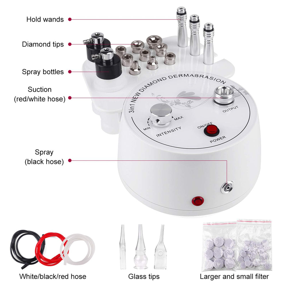 Yofuly replacement diamond tips nine pieces for customizable exfoliation across areas