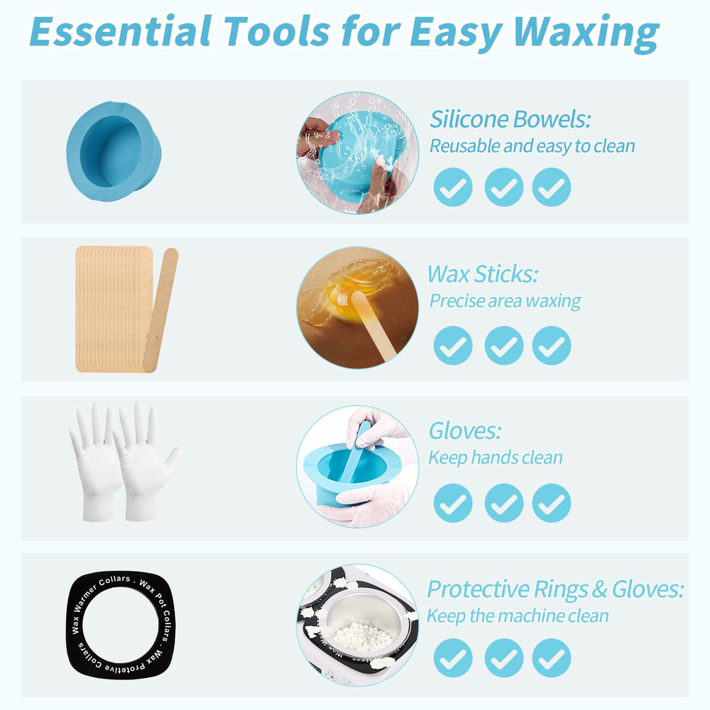 Yofuly wax sticks included for smooth, even application