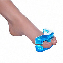 Yoga Toes Classic extra small size worn to demonstrate size 5-7 fit.
