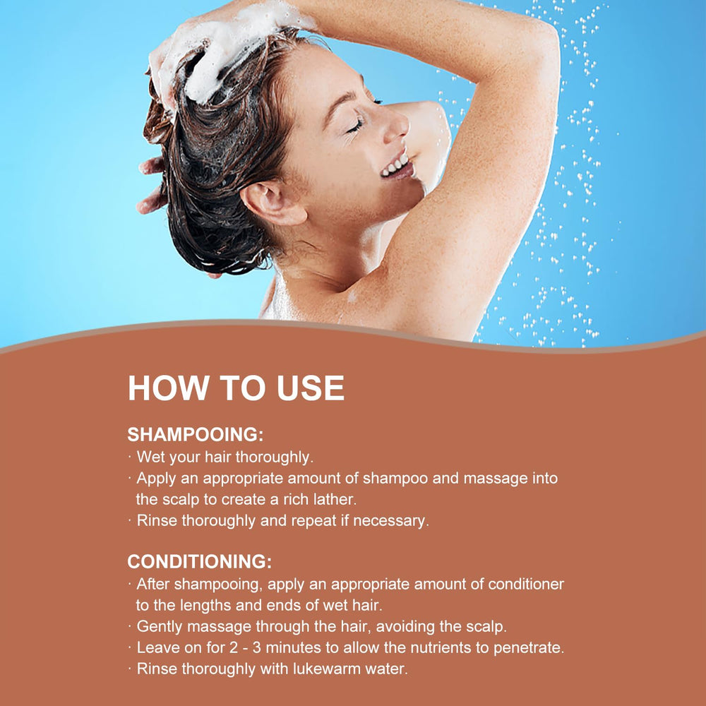 YOGI CARE after-wash hair looks hydrated and frizz-free.
