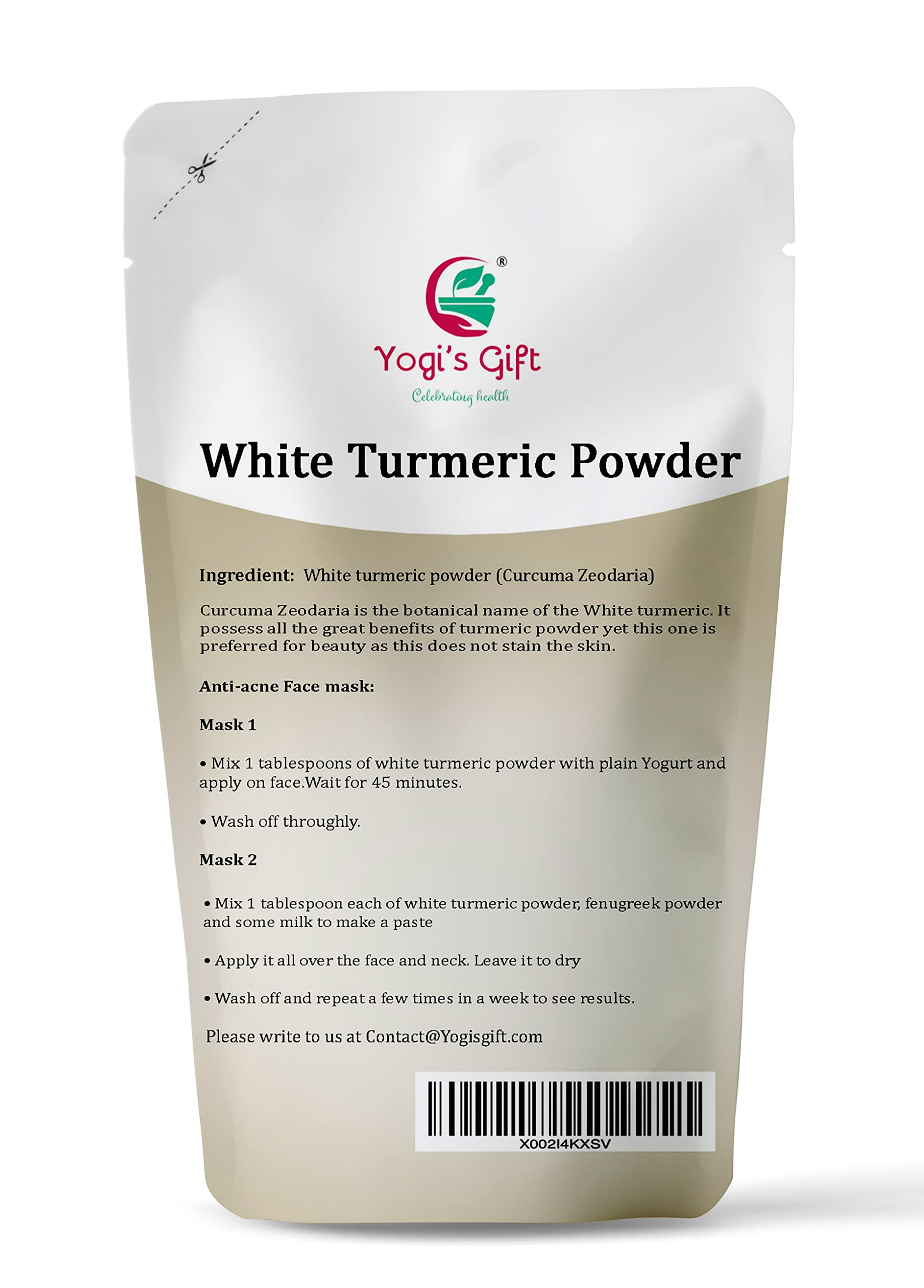 Pouring YOGI’S GIFT White Turmeric Powder
