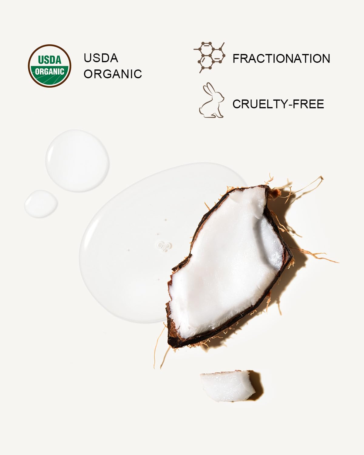 Yoken coconut oil bottle cap close-up showing airtight storage