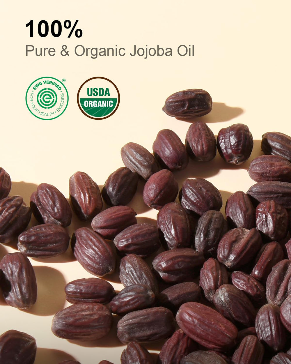 Pour shot of Yoken jojoba oil showing smooth, fast absorption on skin.