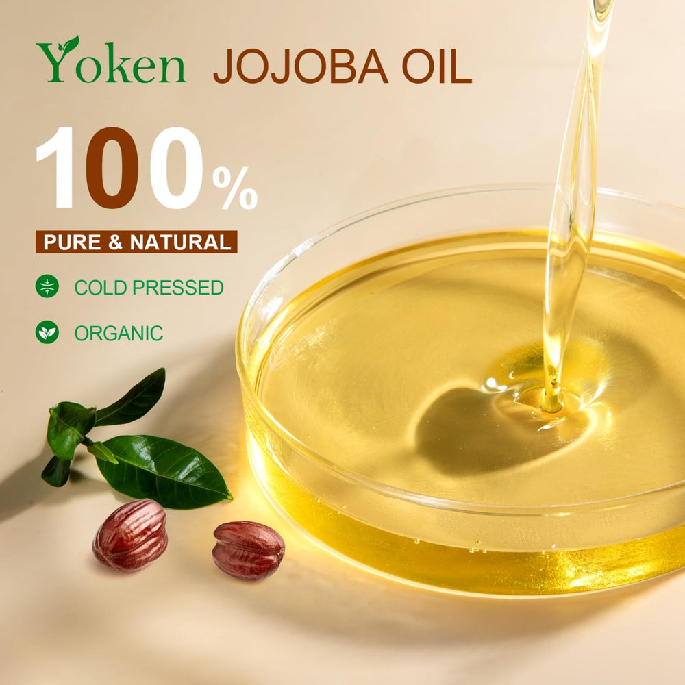Bulk Yoken jojoba oil 1 gallon container, cold-pressed and unrefined.