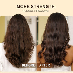 Yoken Argan Oil hair application indicates frizz control