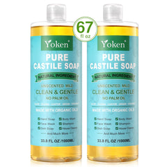 Cruelty-free vegan label on Yoken Castile Soap signals plant-based care.