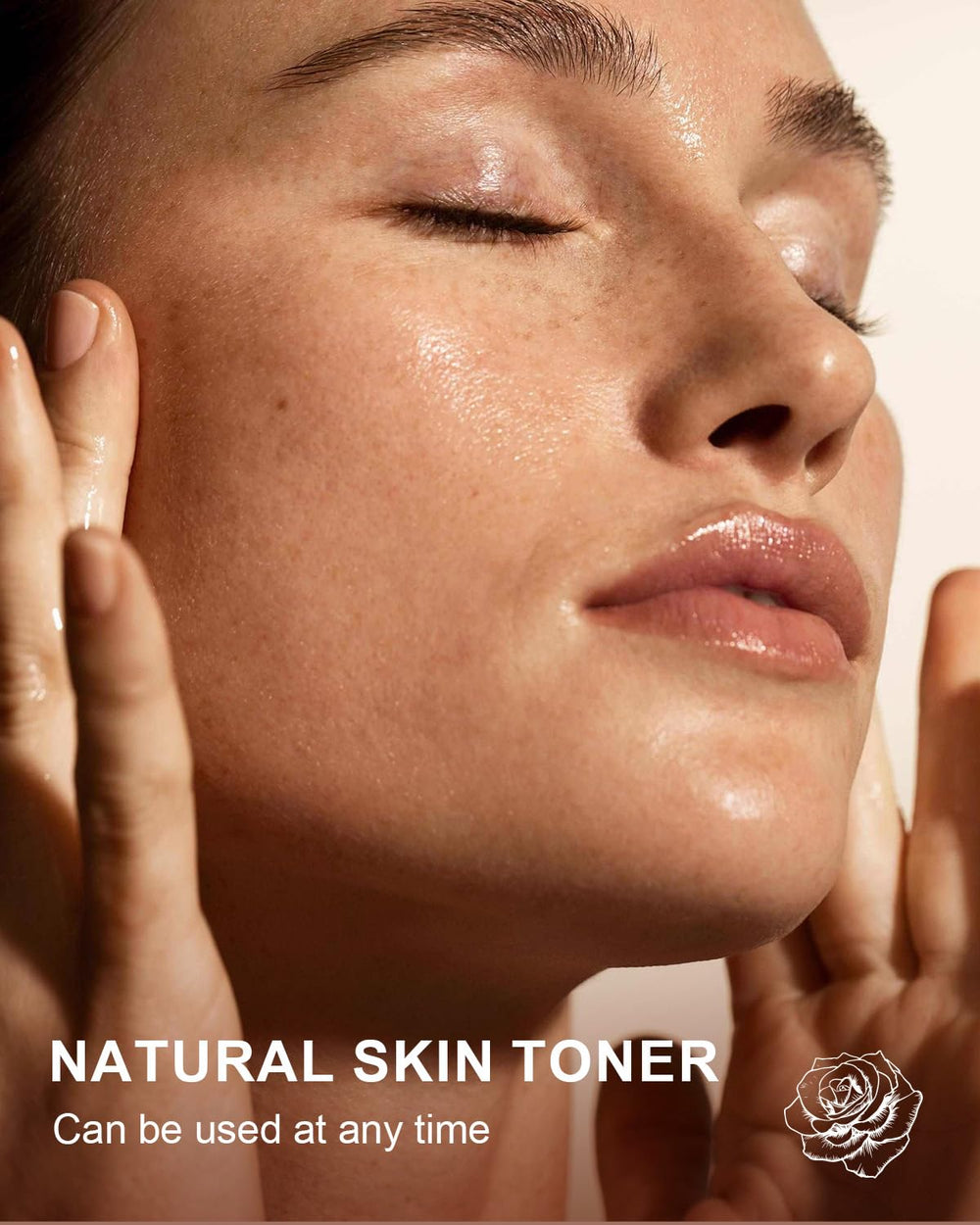 Pouring preview of Yoken Rose Water Toner for easy daily use.