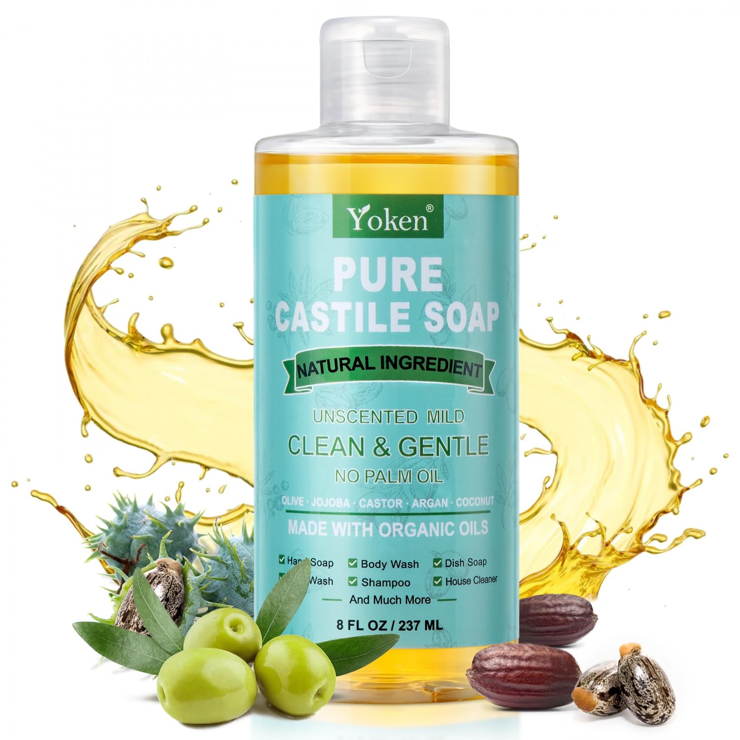 Yoken travel-size bottle ready for on-the-go cleaning.