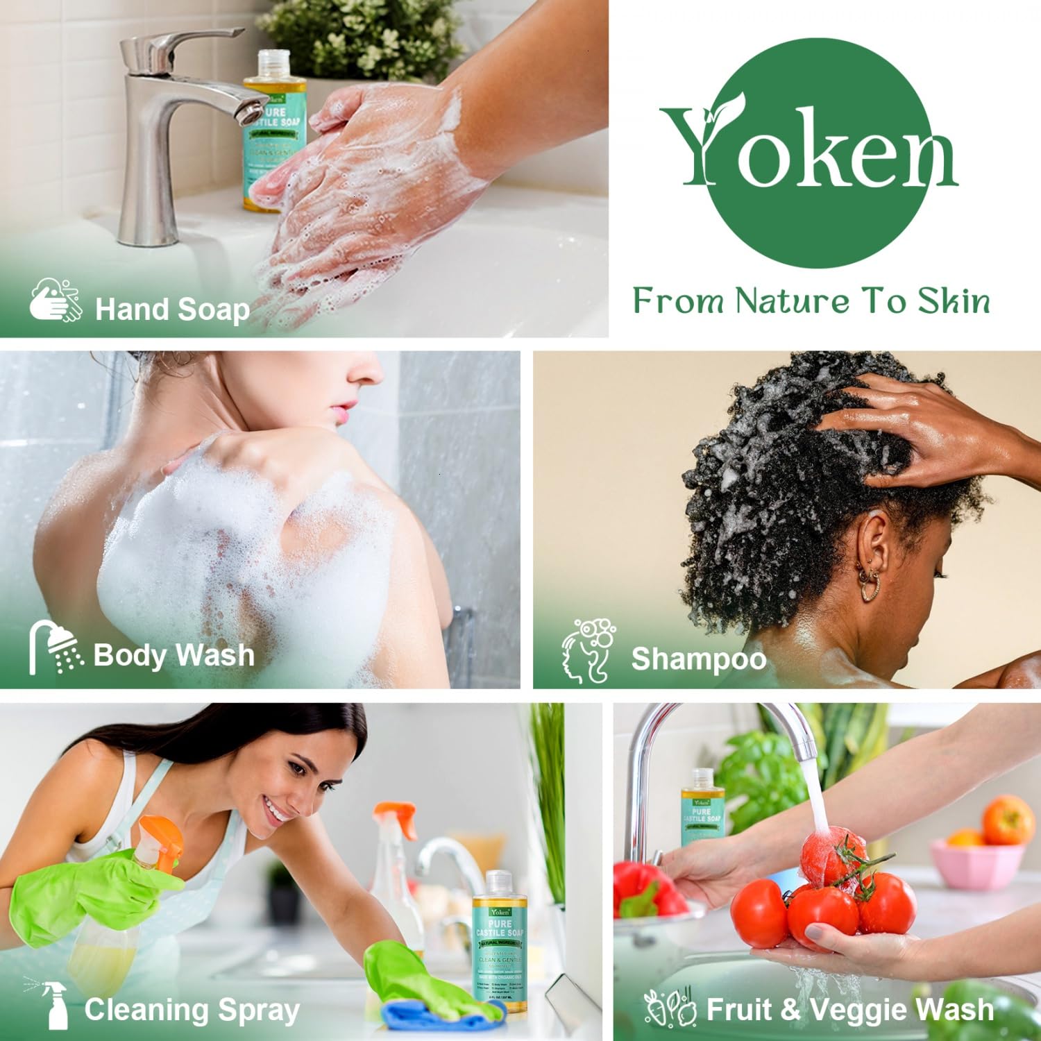 Yoken unscented formula emphasizes fragrance-free care suitable for sensitive skin.