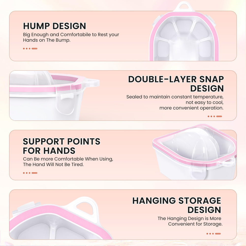Yokilly efficient design uses less liquid for finger or toe soaking