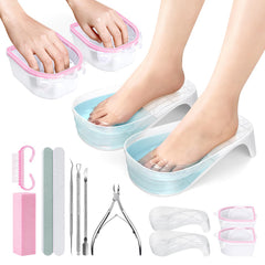 Yokilly hand-toe nail soaking bowl demonstrates ergonomic design for comfortable soaking