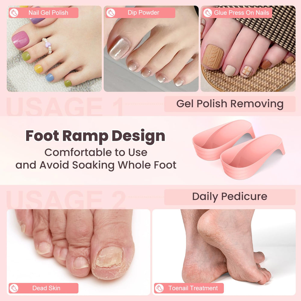 Yokilly splash-proof nail bowl pink keeps spills contained during soaks