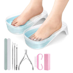 Yokilly toe nail soaking bowl with shoe design eases foot fatigue during home care