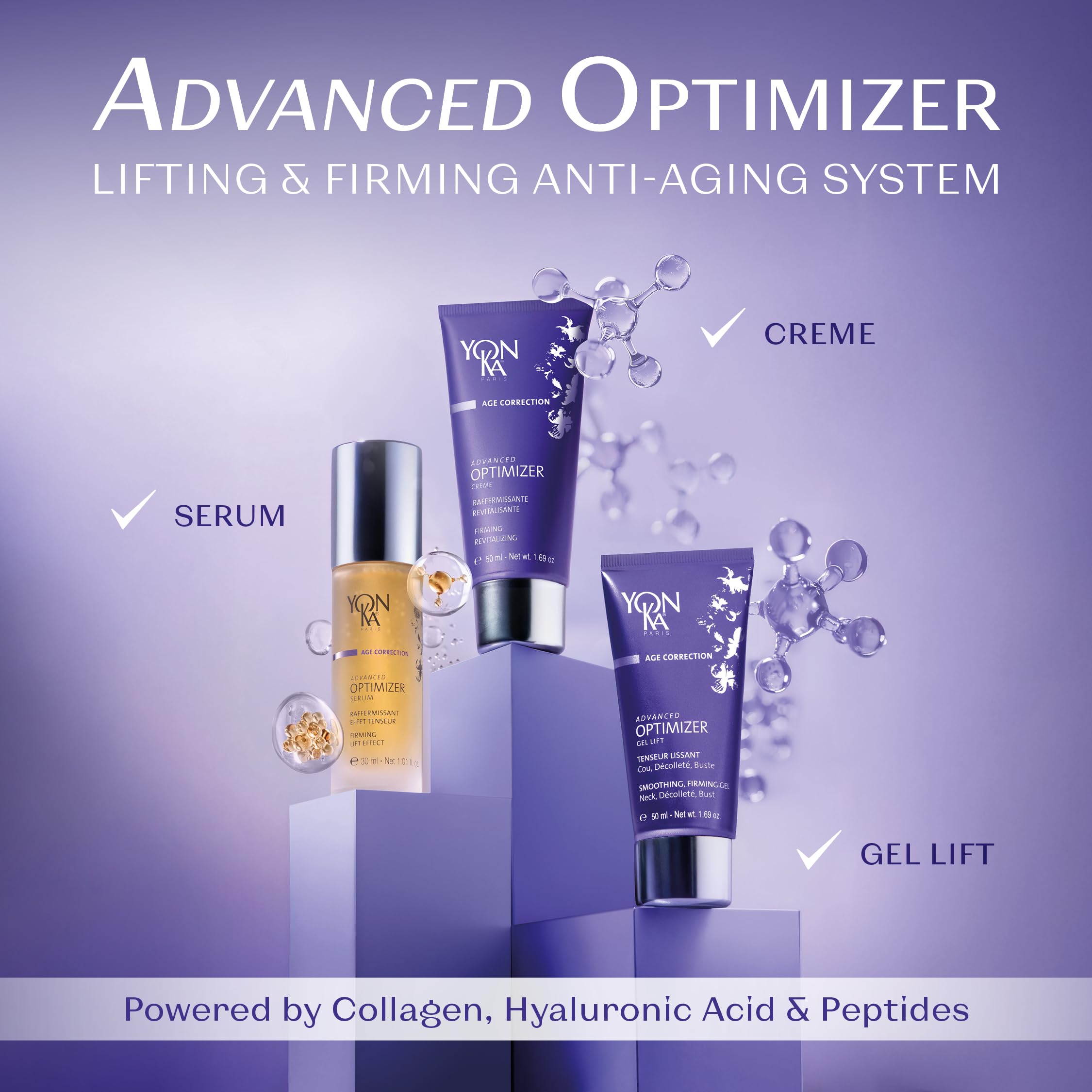 Close-up of Yon-Ka Advanced Optimizer Cream texture delivering deep hydration.