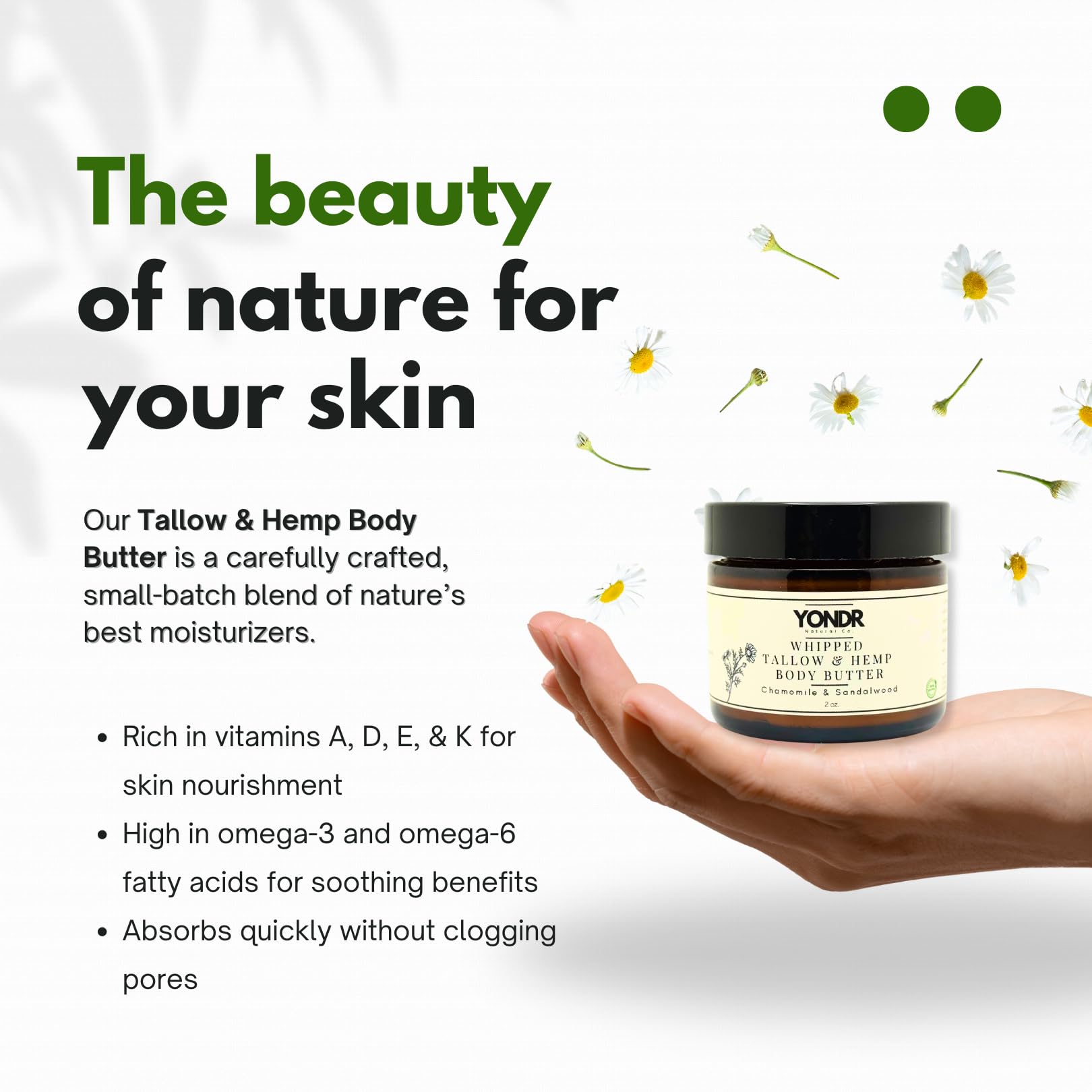 Yondr Natural whipped texture demonstrates airy, long-lasting moisture