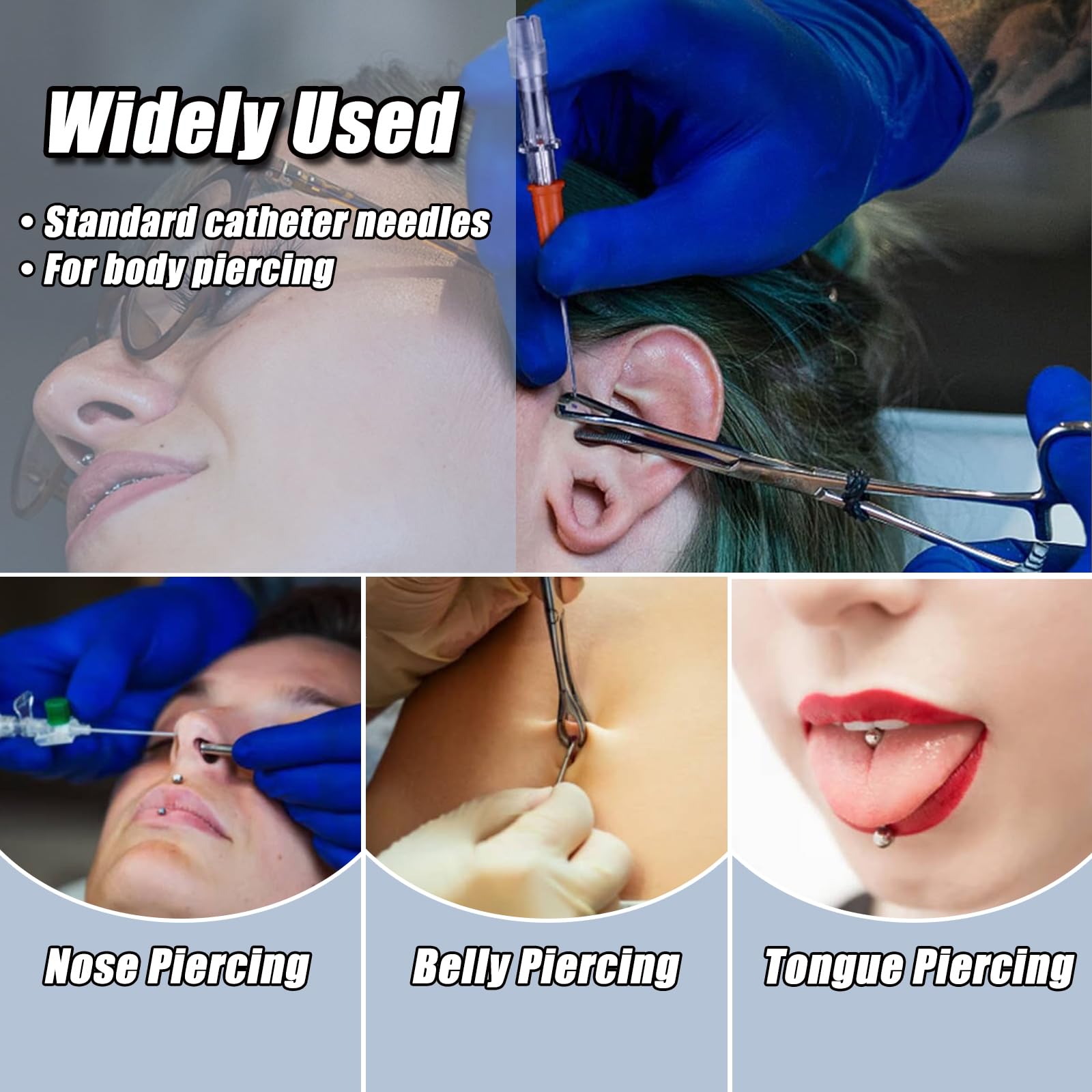 YONGDA catheter needle for lip piercing provides sharp, hygienic entry