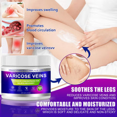 Yongsenina Varicose Veins Cream being applied on leg with cooling sensation.