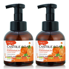 yonisayo persimmon castile soap bottle front, versatile all-in-one cleaner