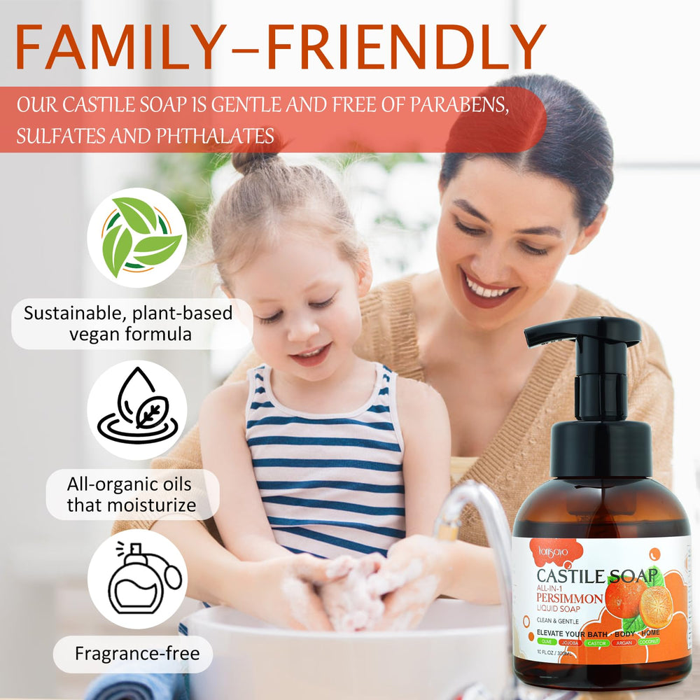 yonisayo persimmon castile soap gentle on sensitive skin use