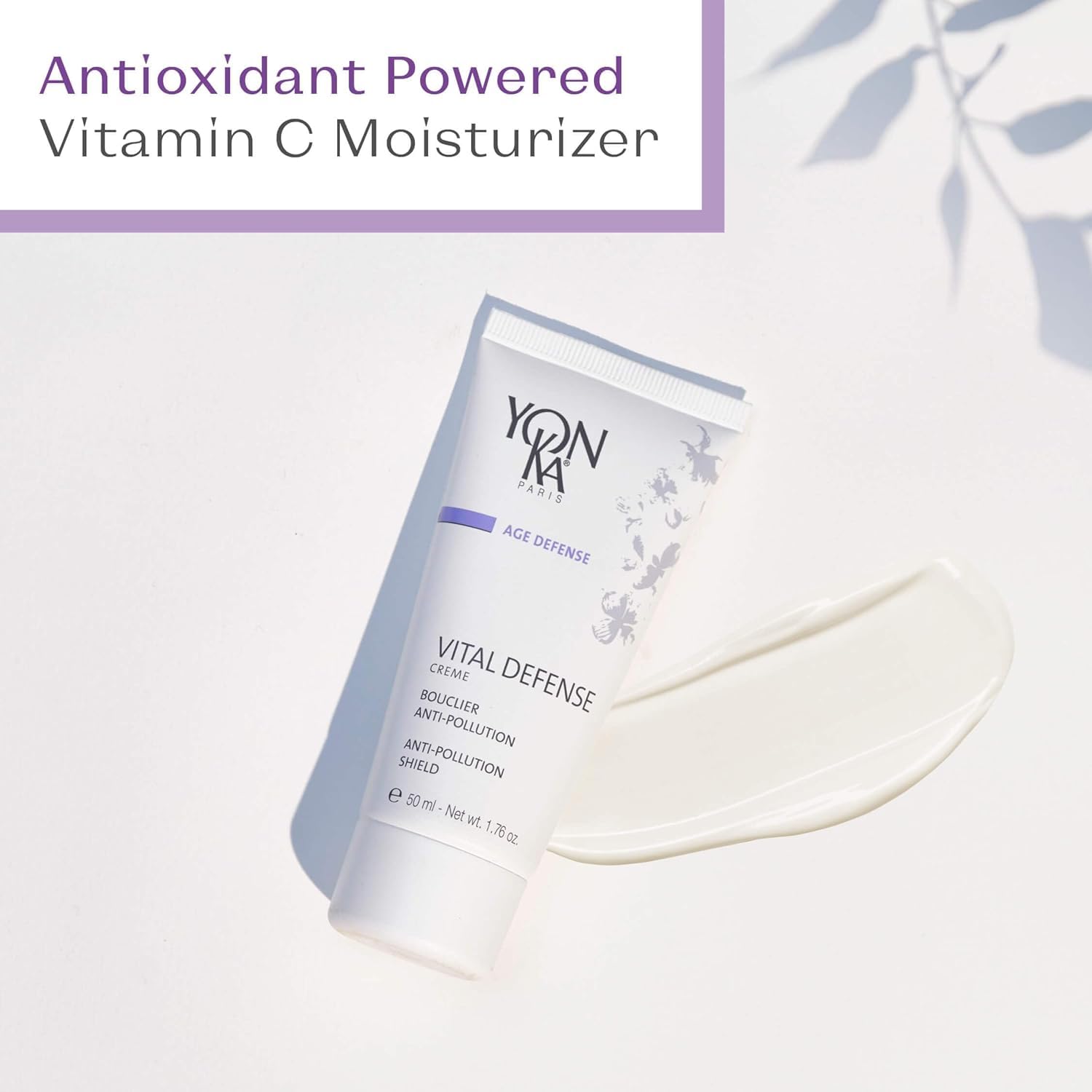 Yon-Ka Age Defense demonstrated in daily skincare routine for environmental protection.