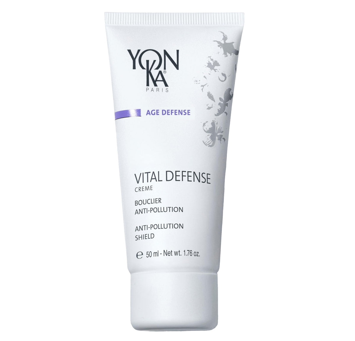 Yon-Ka Paris Age Defense Day Cream texture close-up showing light whipped formula for fast absorption.