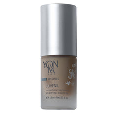 Yon-Ka Juvenil Acne Spot Treatment bottle targets blemishes for adults and teens.