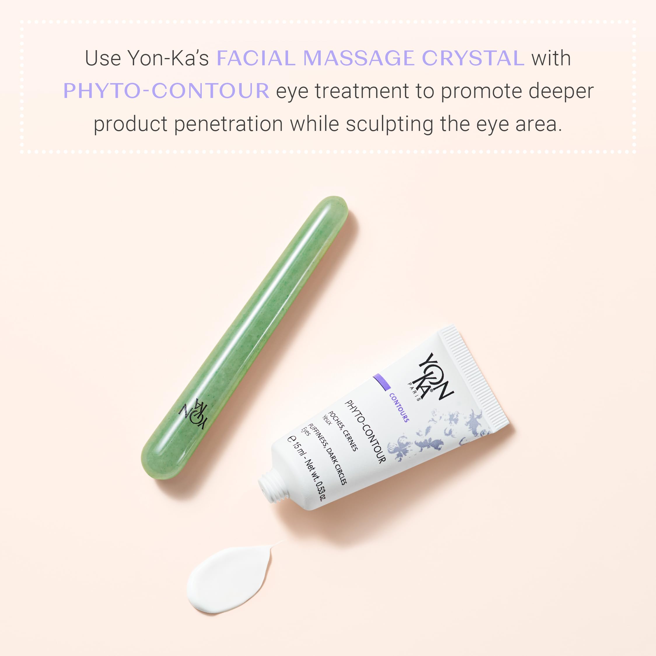 Morning use of Yonka Phyto-Contour with mint aroma for a refreshing wake-up