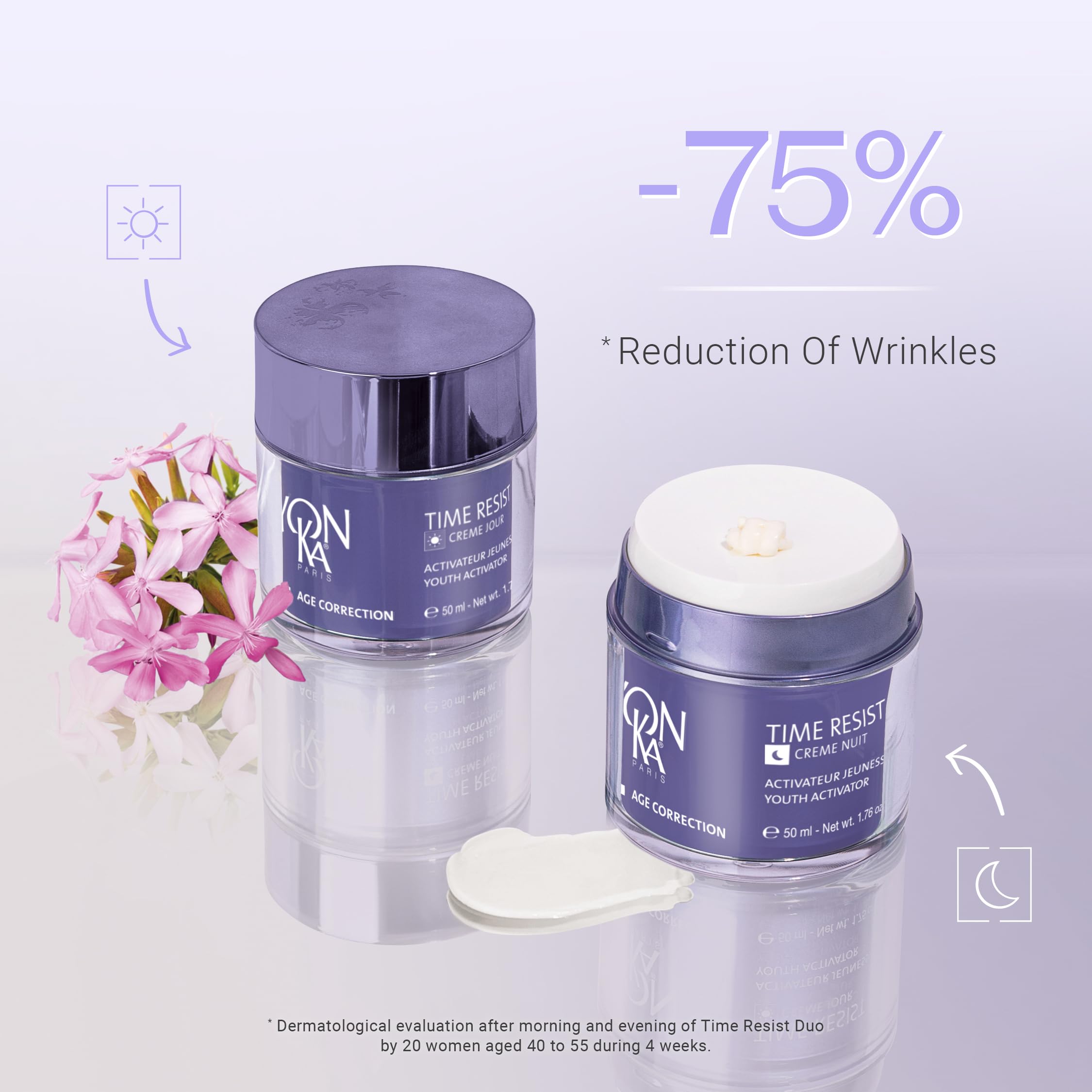 Yonka Time Resist Nuit wakame ingredient highlight for plant-based vitality.
