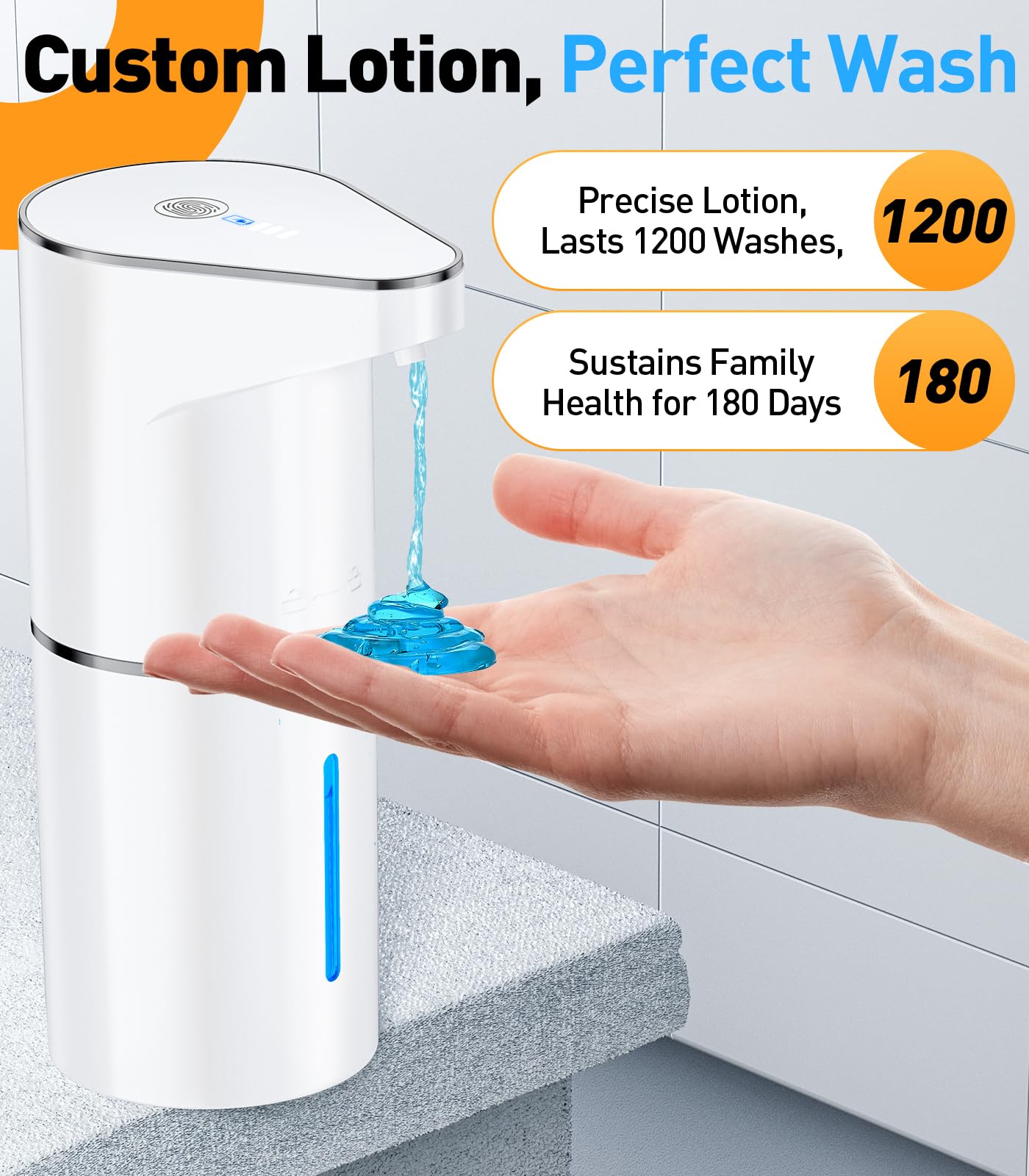 YONVEXO compatible with thick and thin soap for direct dispensing.