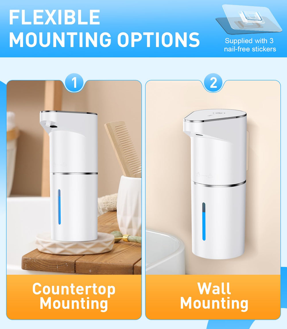 YONVEXO touchless dispenser with LED indicator showing status at a glance.