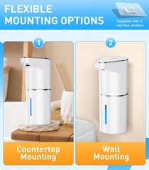 YONVEXO touchless dispenser with LED indicator showing status at a glance.
