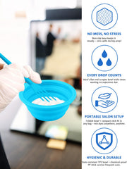 YOOVR hair dye bowl with whisk for smooth mixing