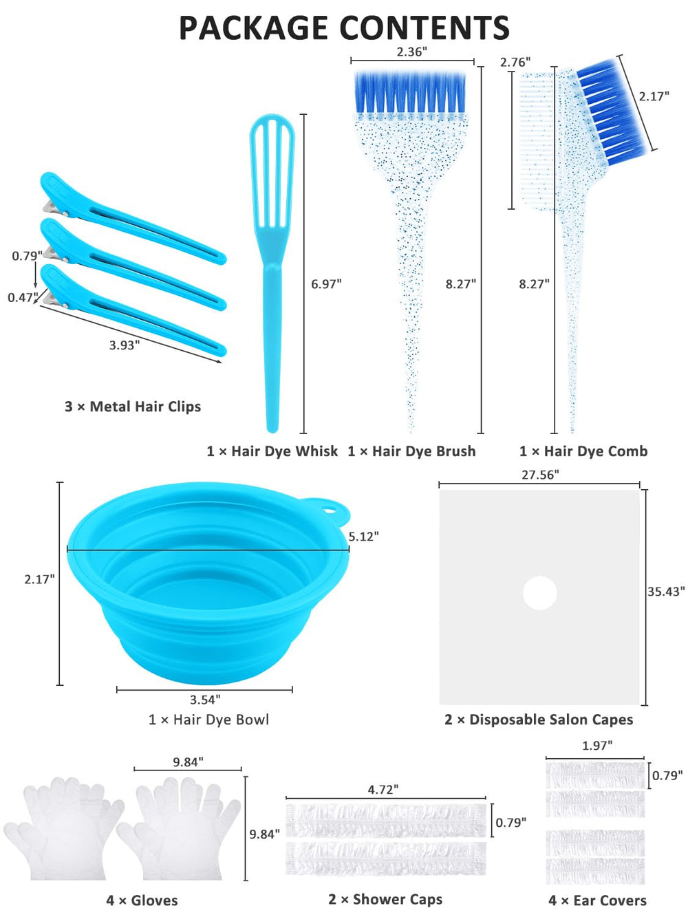 YOOVR stiff-bristle dye brush for even color application