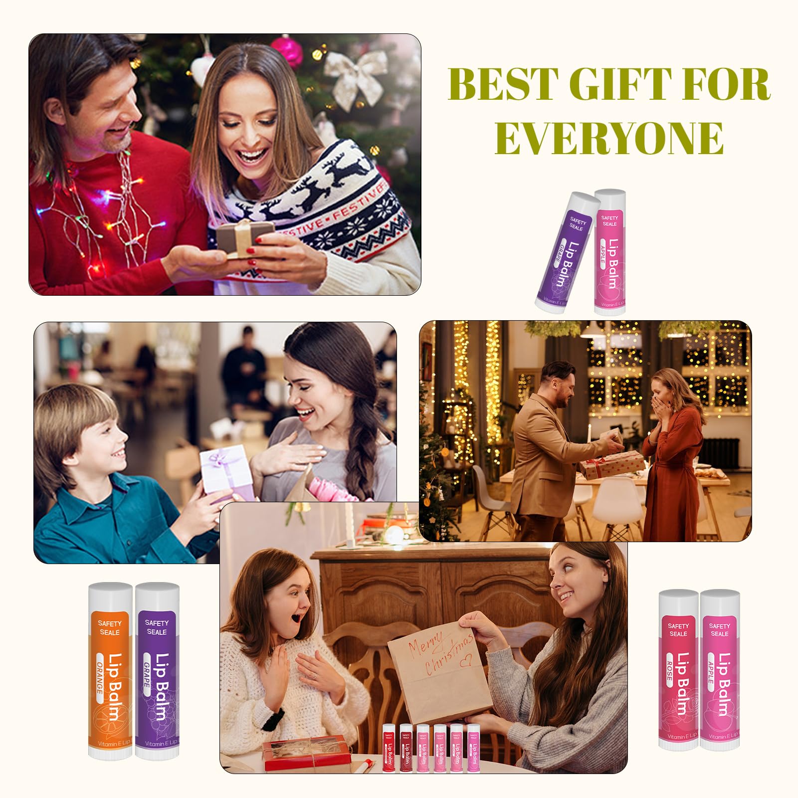 Yopela strawberry lip balm protects against wind and dryness