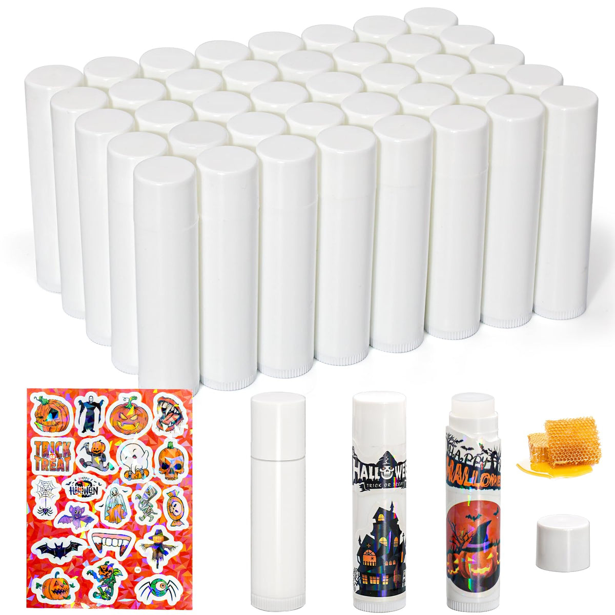 Yopela 40-pack natural lip balms bulk ready for party favors and gifts