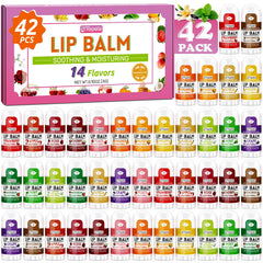 Yopela 42-pack lip balm bulk box for easy gifting and sharing