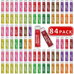 Yopela 84-pack lip balm collection for bulk gifting and daily lip care.