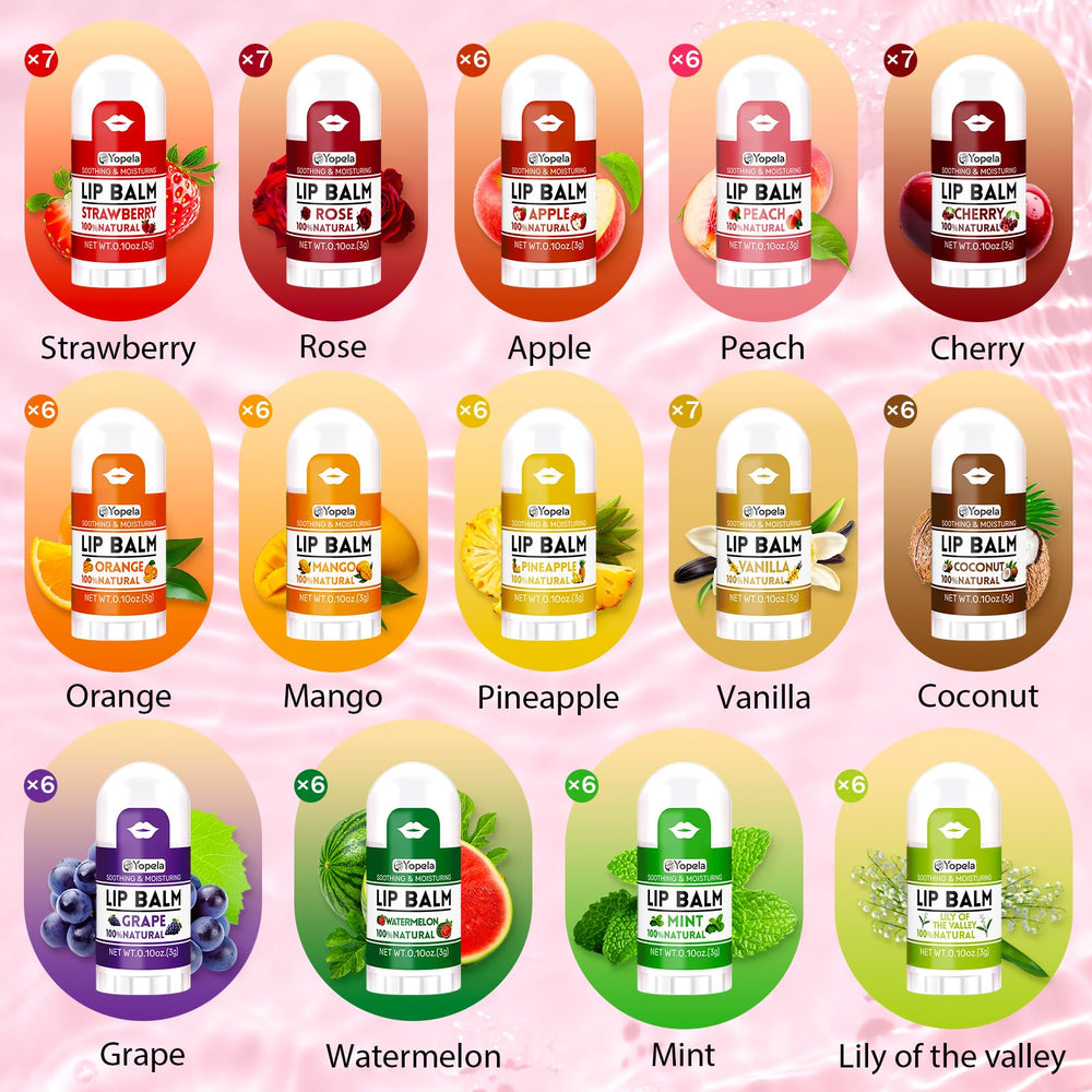 Gift-ready Yopela lip balm box display for parties and celebrations