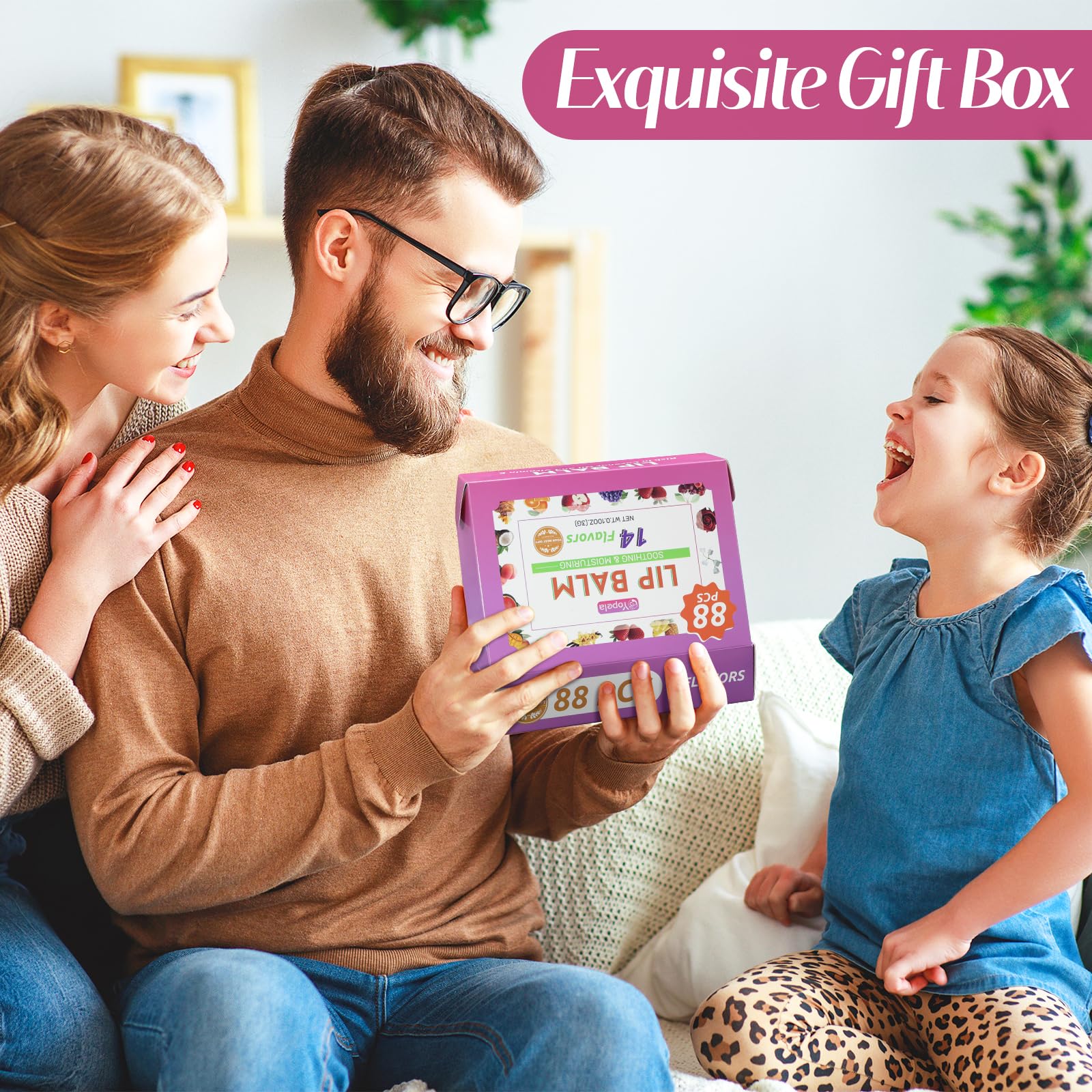 Yopela lip balms for kids and adults with flavor variety and care